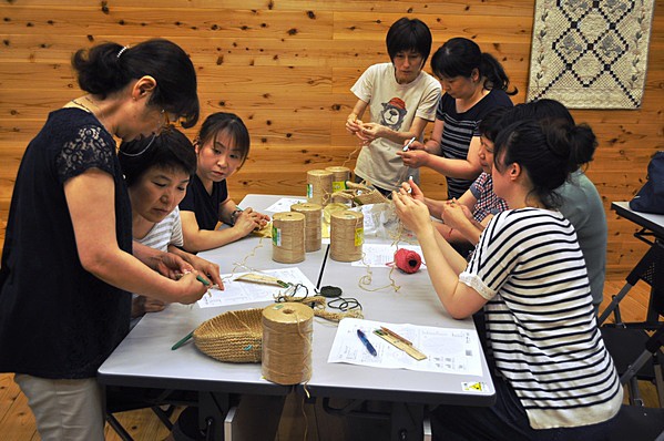 麻ひもバッグ講座開講